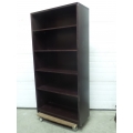 Dark Cherry 5 Shelf Adjustable Book Case, Shelving Unit Dark Cherry 5 Shelf Adjustable Book Case, Shelving Unit
